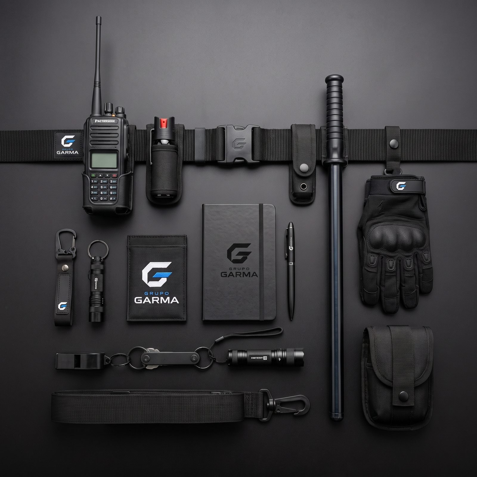 Equipamiento estándar de los guardias de Grupo Garma
